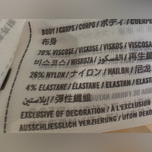 Abercrombie & Fitch One-Shoulder Cream Bodycon Mini Dress - Petite Size XXSP - Picture 9 of 11